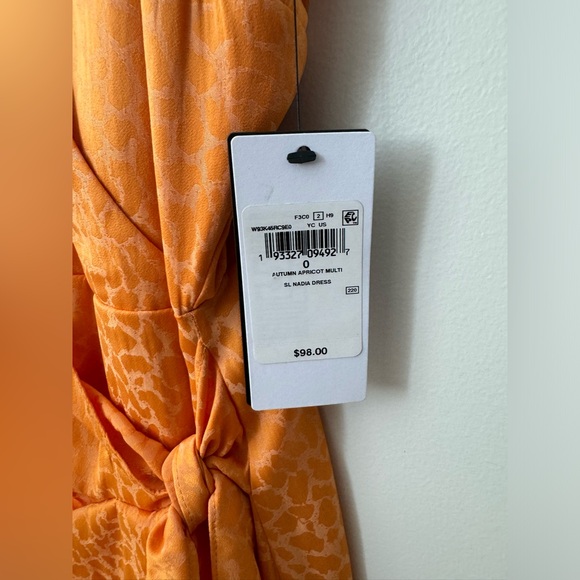 GUESS AUTUMN APRICOT MULTI SL NADIA DRESS - Picture 4 of 4